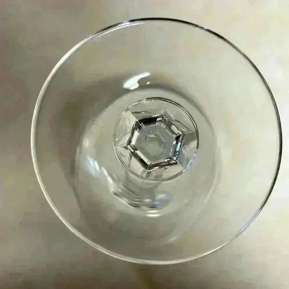 2 Towle Lead Crystal Water/Wine Glasses Pattern "Tudor" - Picture 7 of 8